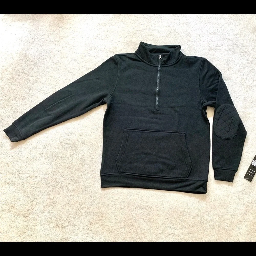 Nwt WICKED STITCH Fleece 1/2 Zip sweater size Large